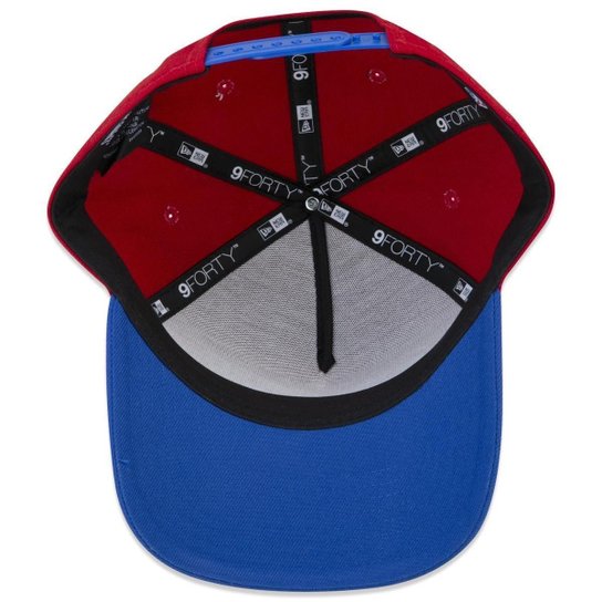 BONE 9FORTY A-FRAME SNAPBACK NBA PHILADELPHIA 76ERS CORE ABA CURVA VERMELHO VERMELHO NEW ERA
