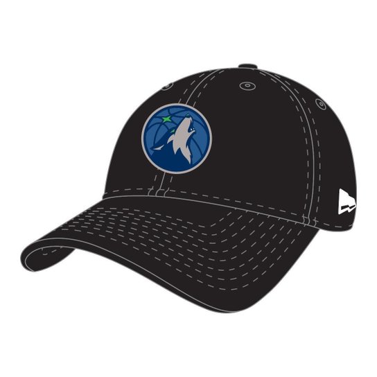 BONE 9FORTY SNAPBACK ABA CURVA MINNESOTA TIMBERWOLVES ABA CURVA SNAPBACK PRETO NEW ERA