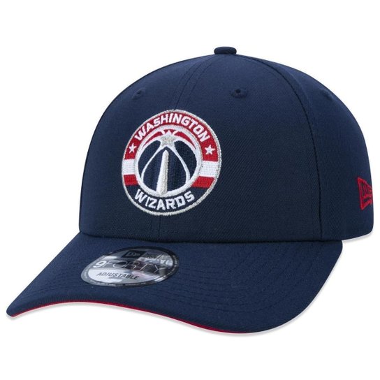 BONE 9FORTY SNAPBACK ABA CURVA NBA WASHINGTON WIZARDS ABA CURVA SNAPBACK MARINHO NEW ERA