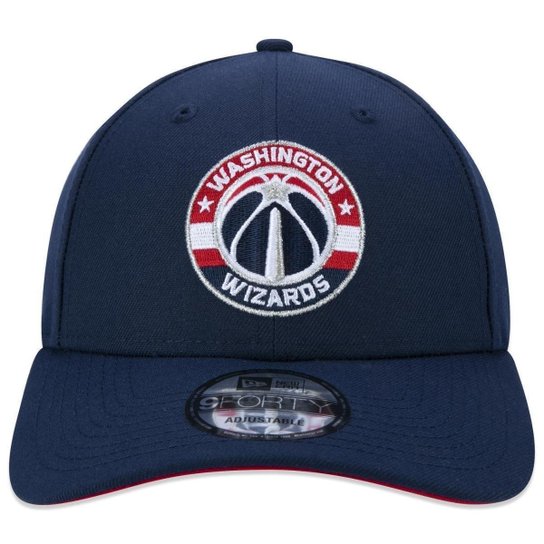BONE 9FORTY SNAPBACK ABA CURVA NBA WASHINGTON WIZARDS ABA CURVA SNAPBACK MARINHO NEW ERA