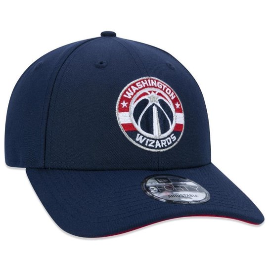BONE 9FORTY SNAPBACK ABA CURVA NBA WASHINGTON WIZARDS ABA CURVA SNAPBACK MARINHO NEW ERA