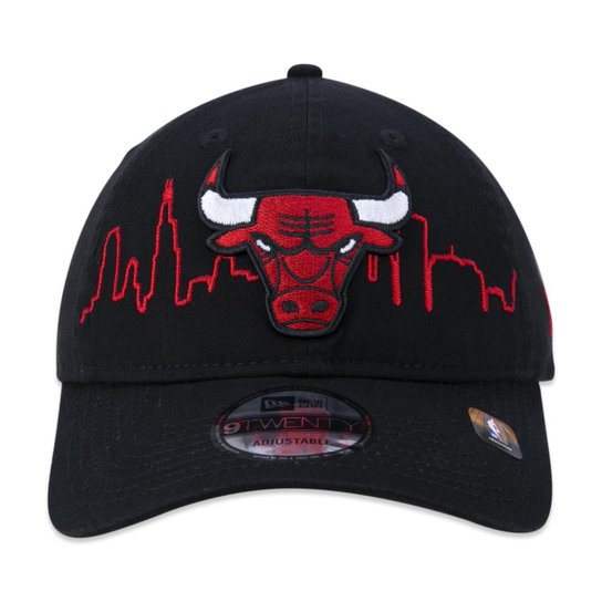 BONE 9TWENTY CHICAGO BULLS TIP-OFF ABA CURVA ABA CURVA STRAPBACK PRETO NEW ERA