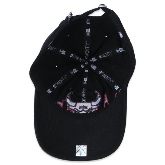 BONE 9TWENTY CHICAGO BULLS TIP-OFF ABA CURVA ABA CURVA STRAPBACK PRETO NEW ERA