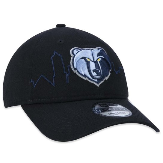 BONE 9TWENTY MEMPHIS GRIZZLIES TIP-OFF ABA CURVA ABA CURVA STRAPBACK PRETO NEW ERA