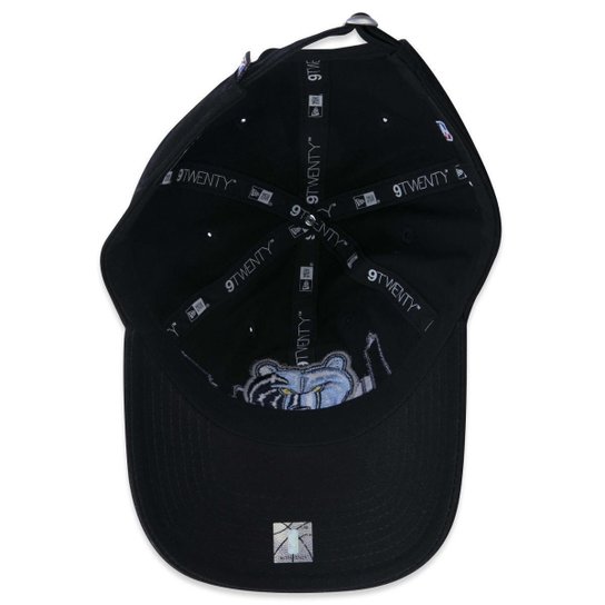 BONE 9TWENTY MEMPHIS GRIZZLIES TIP-OFF ABA CURVA ABA CURVA STRAPBACK PRETO NEW ERA