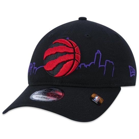 BONE 9TWENTY TORONTO RAPTORS TIP-OFF ABA CURVA ABA CURVA STRAPBACK PRETO NEW ERA