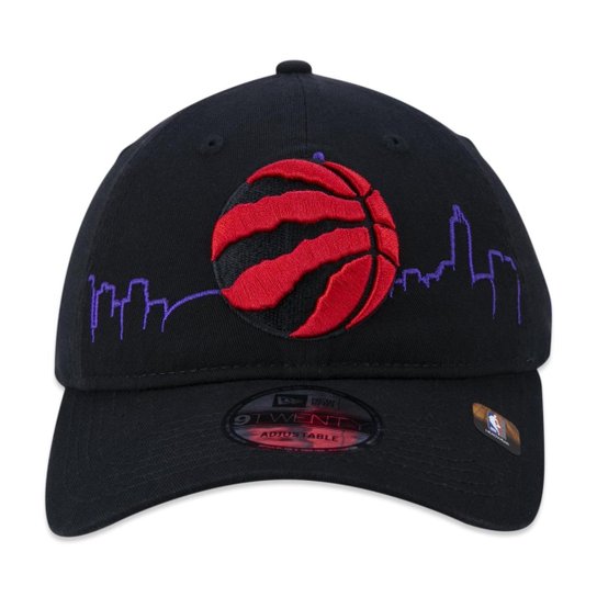 BONE 9TWENTY TORONTO RAPTORS TIP-OFF ABA CURVA ABA CURVA STRAPBACK PRETO NEW ERA