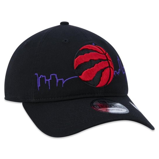 BONE 9TWENTY TORONTO RAPTORS TIP-OFF ABA CURVA ABA CURVA STRAPBACK PRETO NEW ERA