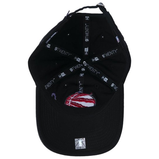 BONE 9TWENTY TORONTO RAPTORS TIP-OFF ABA CURVA ABA CURVA STRAPBACK PRETO NEW ERA