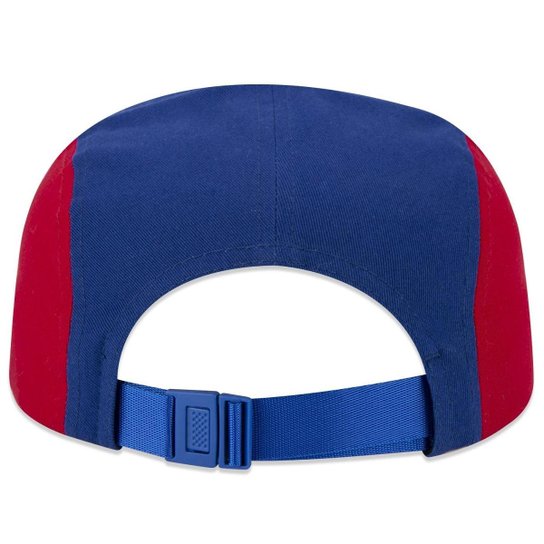 BONE CAMPER NBA NBA WORLD ABA RETA ABA RETA STRAPBACK AZUL/VERMELHO/BRANCO NEW ERA