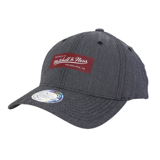 Boné Mitchell & Ness Aba Curva Branded - Cinza