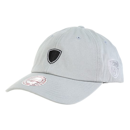 Boné Mitchell & Ness NBA Brooklyn Nets Dad Hat Aba Curva - Cinza
