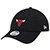 Boné NBA Chicago Bulls New Era Open Back Aba Curva Feminino - Preto