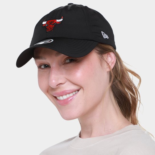 Boné NBA Chicago Bulls New Era Open Back Aba Curva Feminino
