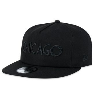 Boné NBA Chicago Bulls The Golfer Back To Black New Era Masculino