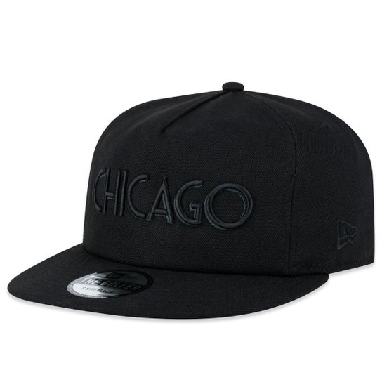 Boné NBA Chicago Bulls The Golfer Back To Black New Era Masculino