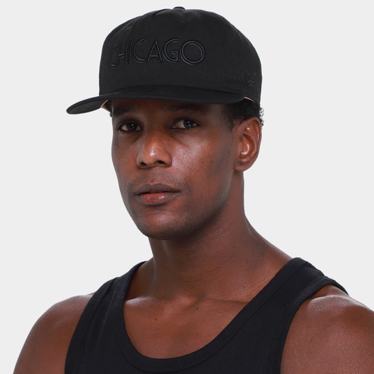 Boné NBA Chicago Bulls The Golfer Back To Black New Era Masculino