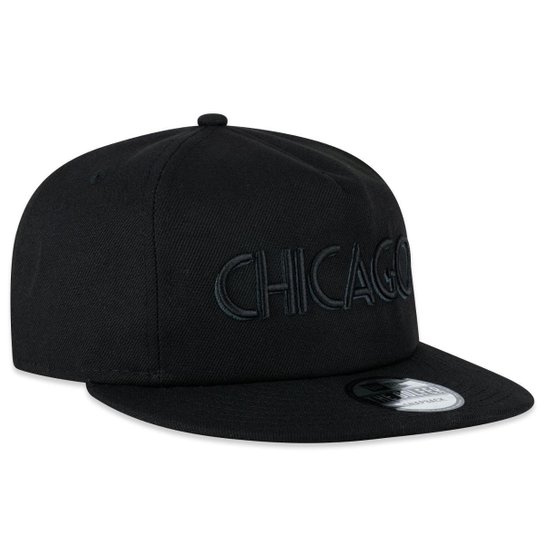 Boné NBA Chicago Bulls The Golfer Back To Black New Era Masculino