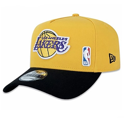 Boné NBA Los Angeles Lakers New Era 940 AF SN Intitutional Style Masculino - Amarelo