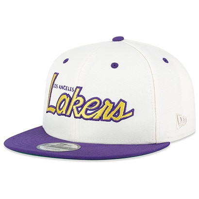 Boné NBA Los Angeles Lakers New Era 950 Fashion Fanpage Masculino - Off White
