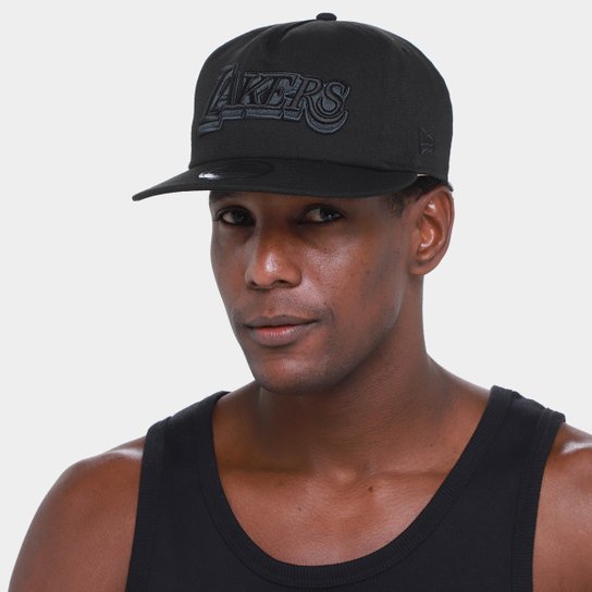 Boné NBA Los Angeles New Era The Golfer Back To Black Masculino