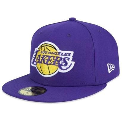 Boné New Era 5950 Los Angeles Lakers Aba Reta Roxo - Roxo