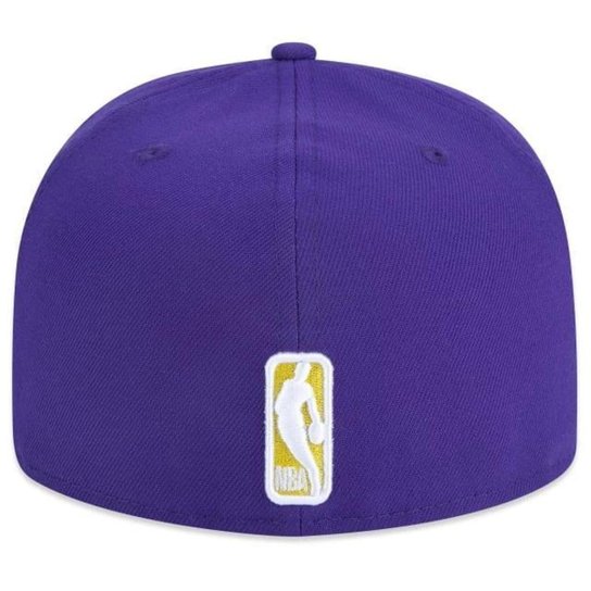 Boné New Era 5950 Los Angeles Lakers Aba Reta Roxo