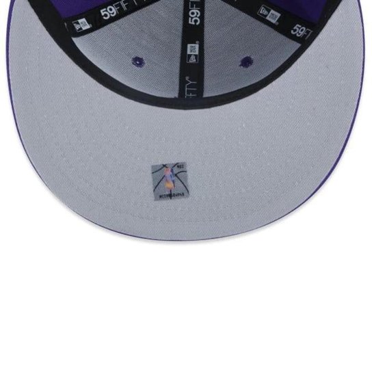 Boné New Era 5950 Los Angeles Lakers Aba Reta Roxo