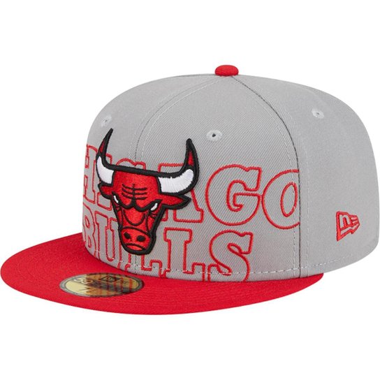 BONÉ NEW ERA 59FIFTY FITTED CHICAGO BULLS NBA DRAFT 2023 FECHADO