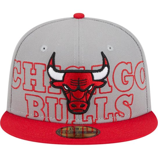 BONÉ NEW ERA 59FIFTY FITTED CHICAGO BULLS NBA DRAFT 2023 FECHADO