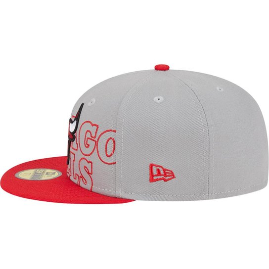 BONÉ NEW ERA 59FIFTY FITTED CHICAGO BULLS NBA DRAFT 2023 FECHADO