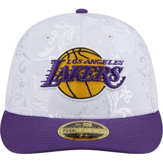 Boné New Era 59Fifty Fitted Low Profile Los Angeles Lakers 59Fifty Day 2025 Masculino