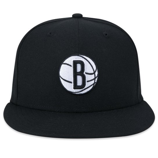 Boné New Era 59Fifty Fitted NBABrooklyn Nets Core Fechado Masculino