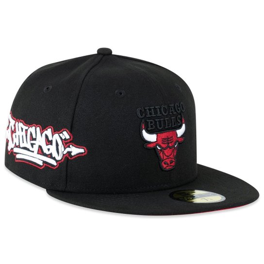 Boné New Era 59Fifty Fitted NBAChicago Red Bulls Core Street Masculino