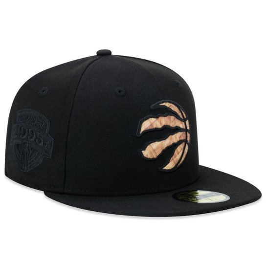 Boné New Era 59Fifty Fitted NBAToronto Raptors Back To Black Masculino