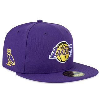 Boné New Era 59Fifty Fitted Ovo Los Angeles Lakers Masculino