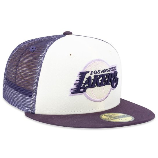 Boné New Era 59Fifty Fitted Trucker NBALos Angeles Lakers Sunset Masculino