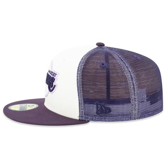 Boné New Era 59Fifty Fitted Trucker NBALos Angeles Lakers Sunset Masculino