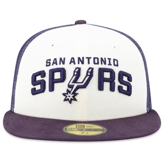 Boné New Era 59Fifty Fitted Trucker NBASan Antonio Spurs Sunset Masculino