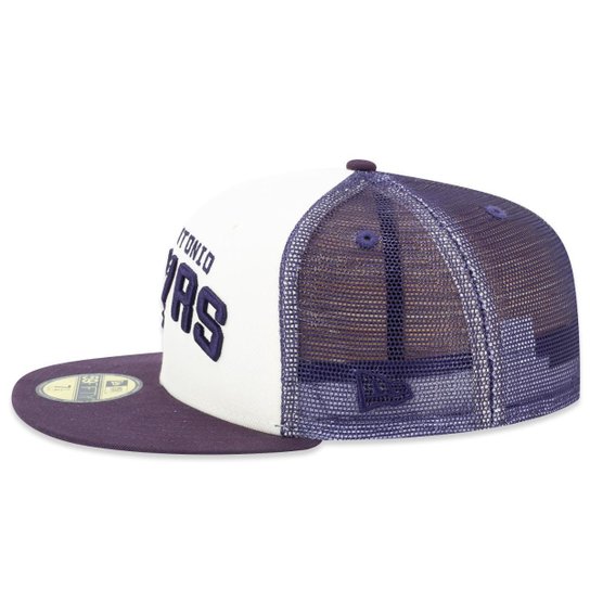 Boné New Era 59Fifty Fitted Trucker NBASan Antonio Spurs Sunset Masculino
