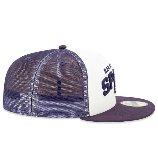 Boné New Era 59Fifty Fitted Trucker NBASan Antonio Spurs Sunset Masculino