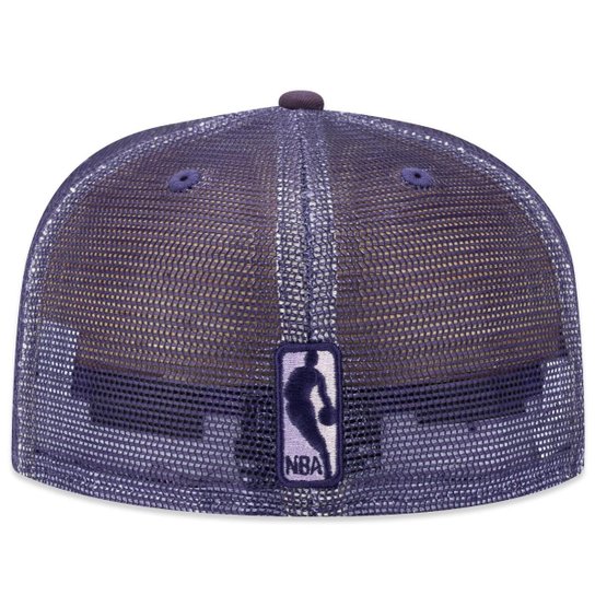 Boné New Era 59Fifty Fitted Trucker NBASan Antonio Spurs Sunset Masculino