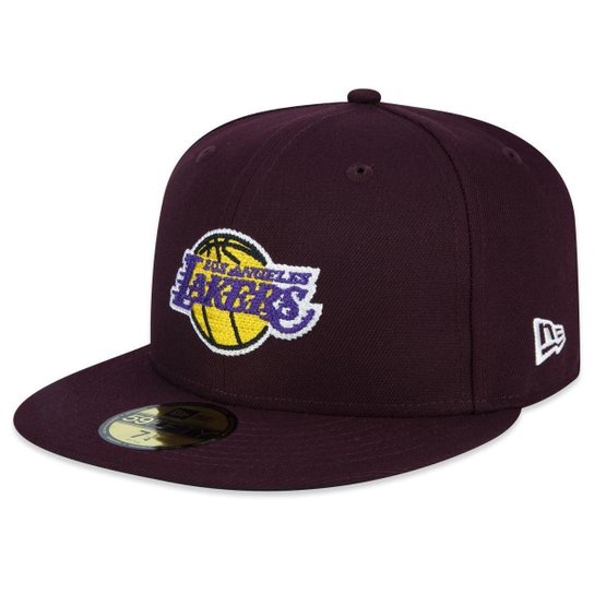 BONE NEW ERA 59FIFTY LOS ANGELES LAKERS LOGO HISTORY