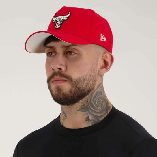 Boné New Era 940 NBA Chicago Bulls II Vermelho