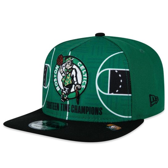Boné New Era 9Fifty Aframe Boston Celtics 18X Champions Masculino