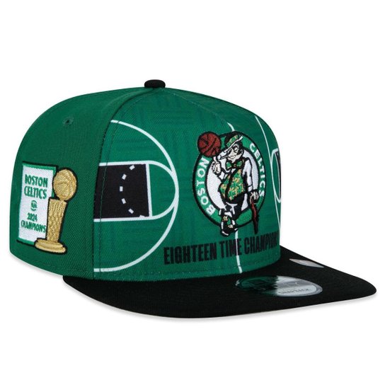 Boné New Era 9Fifty Aframe Boston Celtics 18X Champions Masculino