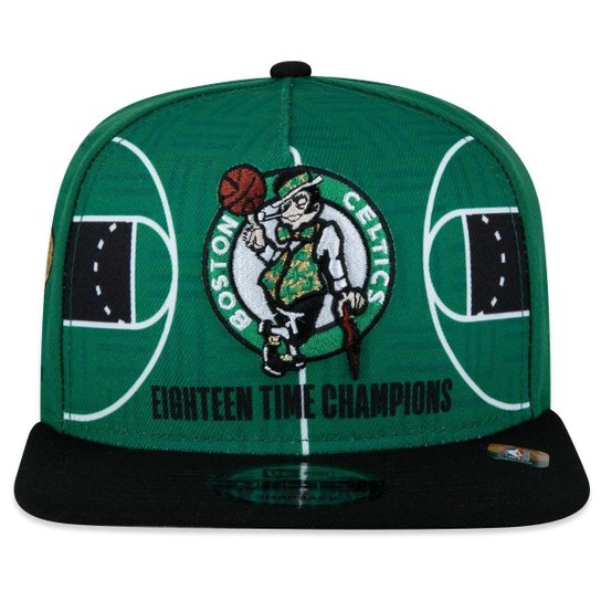 Boné New Era 9Fifty Aframe Boston Celtics 18X Champions Masculino
