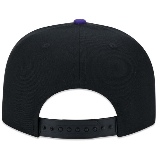 Boné New Era 9fifty Original Fit NBA Los Angeles Lakers Core Aba Reta Aba Reta Snapback Preto