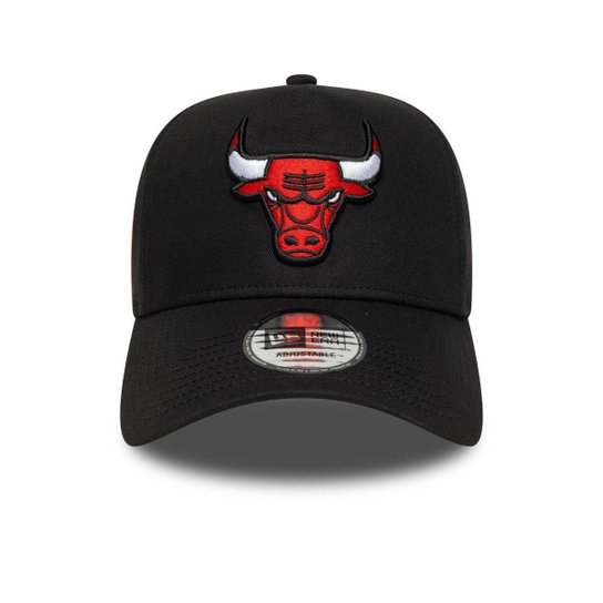 Bone New Era  9FORTY A-Frame Chicago Bulls NBA Preto