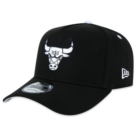 BONE NEW ERA 9FORTY A-FRAME CHICAGO BULLS NBA PRETO